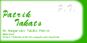 patrik takats business card